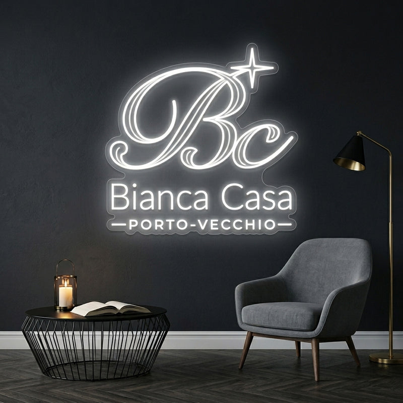 Personnalisation Enseigne LED Néon -Bianca Casa