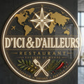 D'ICI & D'AILLEURS - Enseigne néon LED personnalisé · Waterproof
