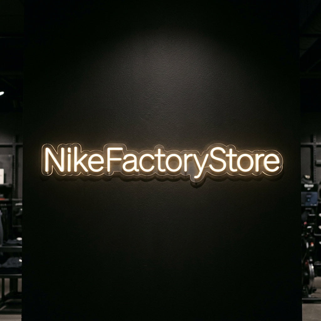 Nike Factory Store - Enseigne néon LED personnalisé