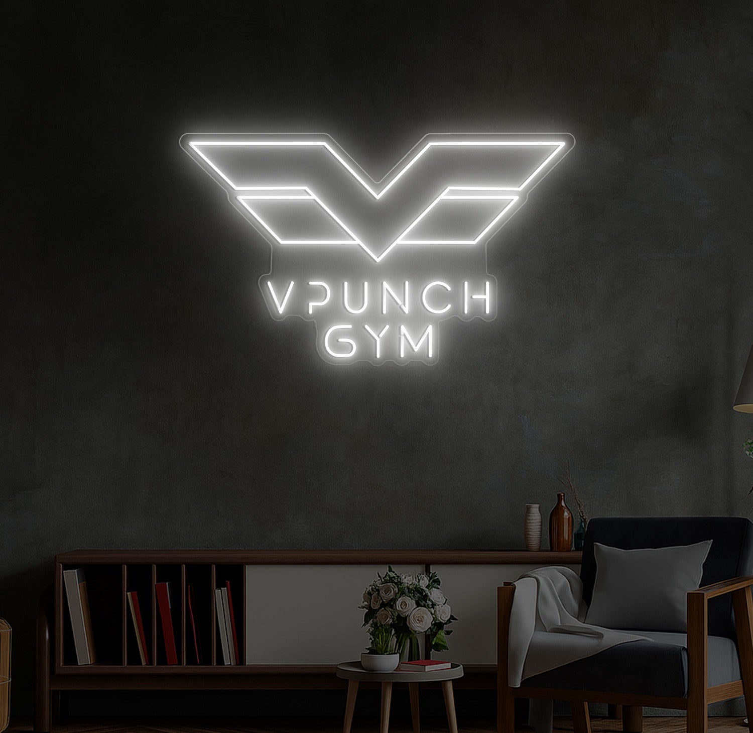 Enseigne LED Néon Personnalisée Vpunch Gym