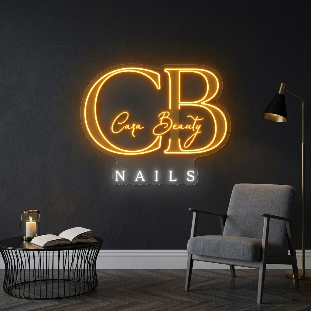 Personnalisation Enseigne LED Néon -Cara Beauty Nails