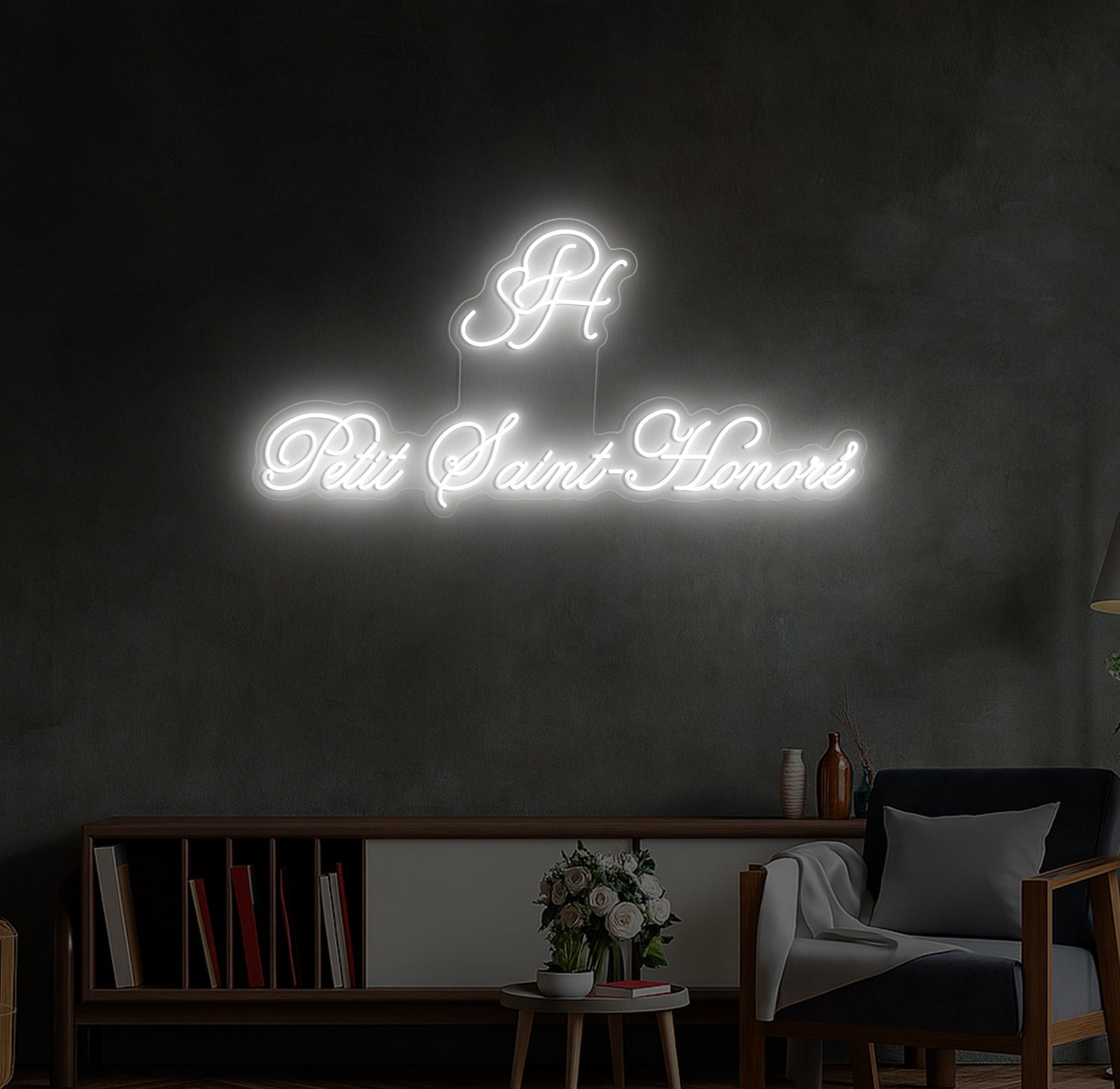 Enseigne LED Néon Personnalisée Hotel Paris Saint
