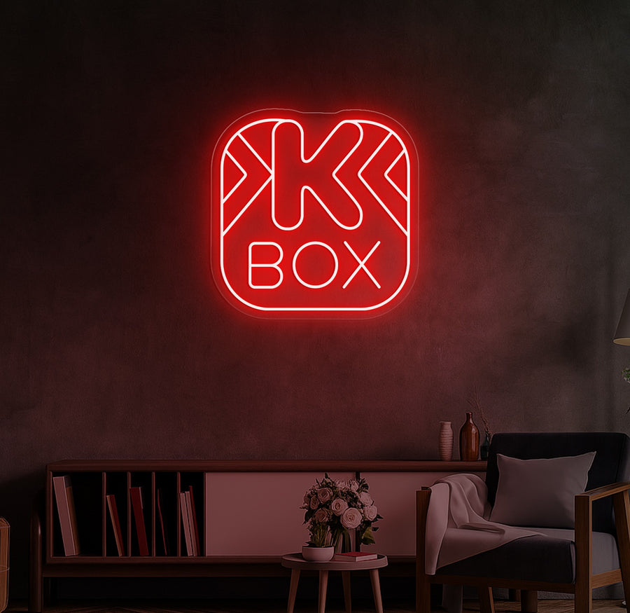 Enseigne LED Néon Personnalisée KBOX Karaoké