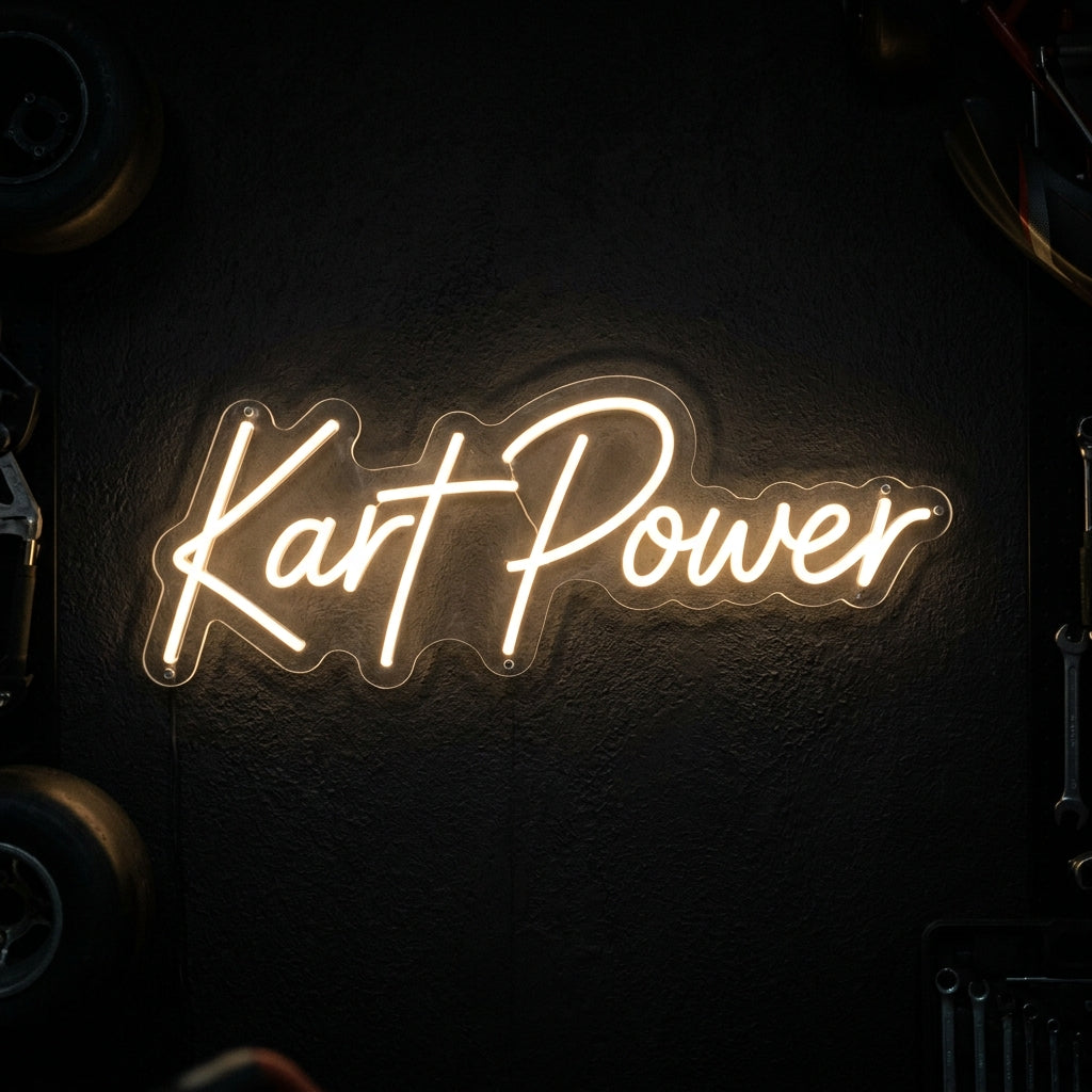 Kart Power - Enseigne néon LED personnalisé