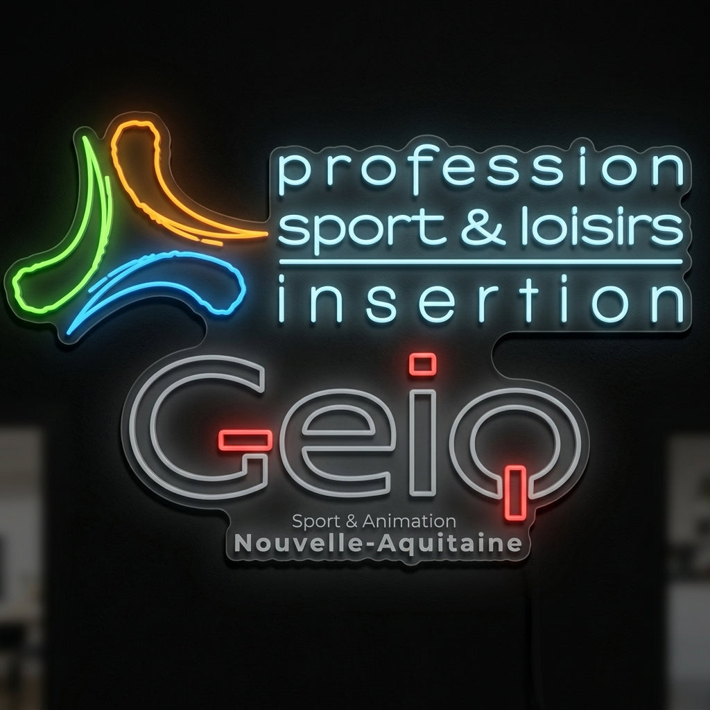 GEIQ Sport et Animation - Enseigne néon LED personnalisé