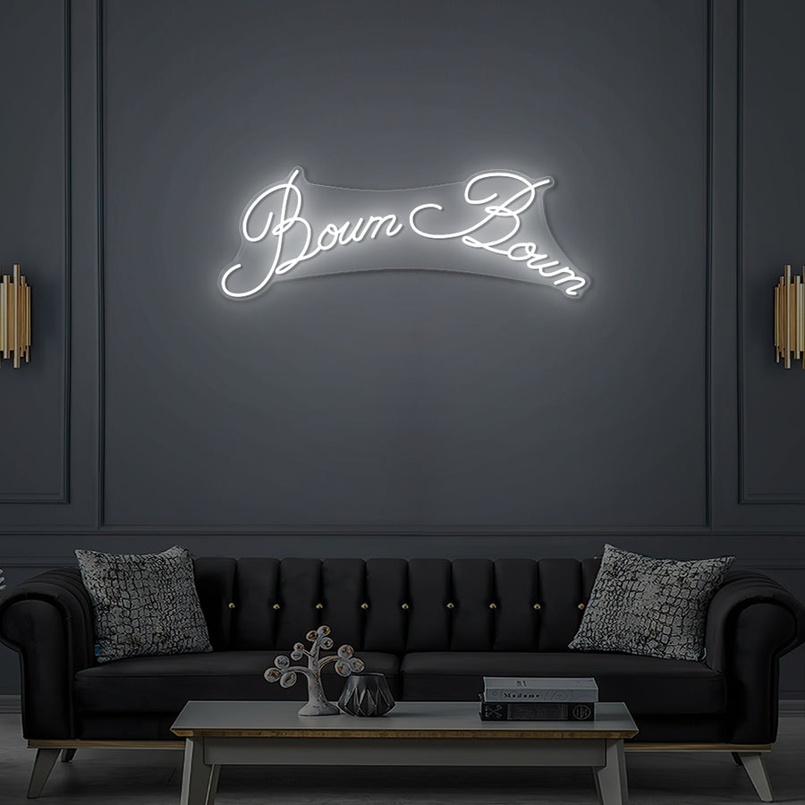 Enseigne LED Néon Personnalisée -Boum Boum