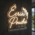 Écrin Poudré - Enseigne néon LED personnalisé