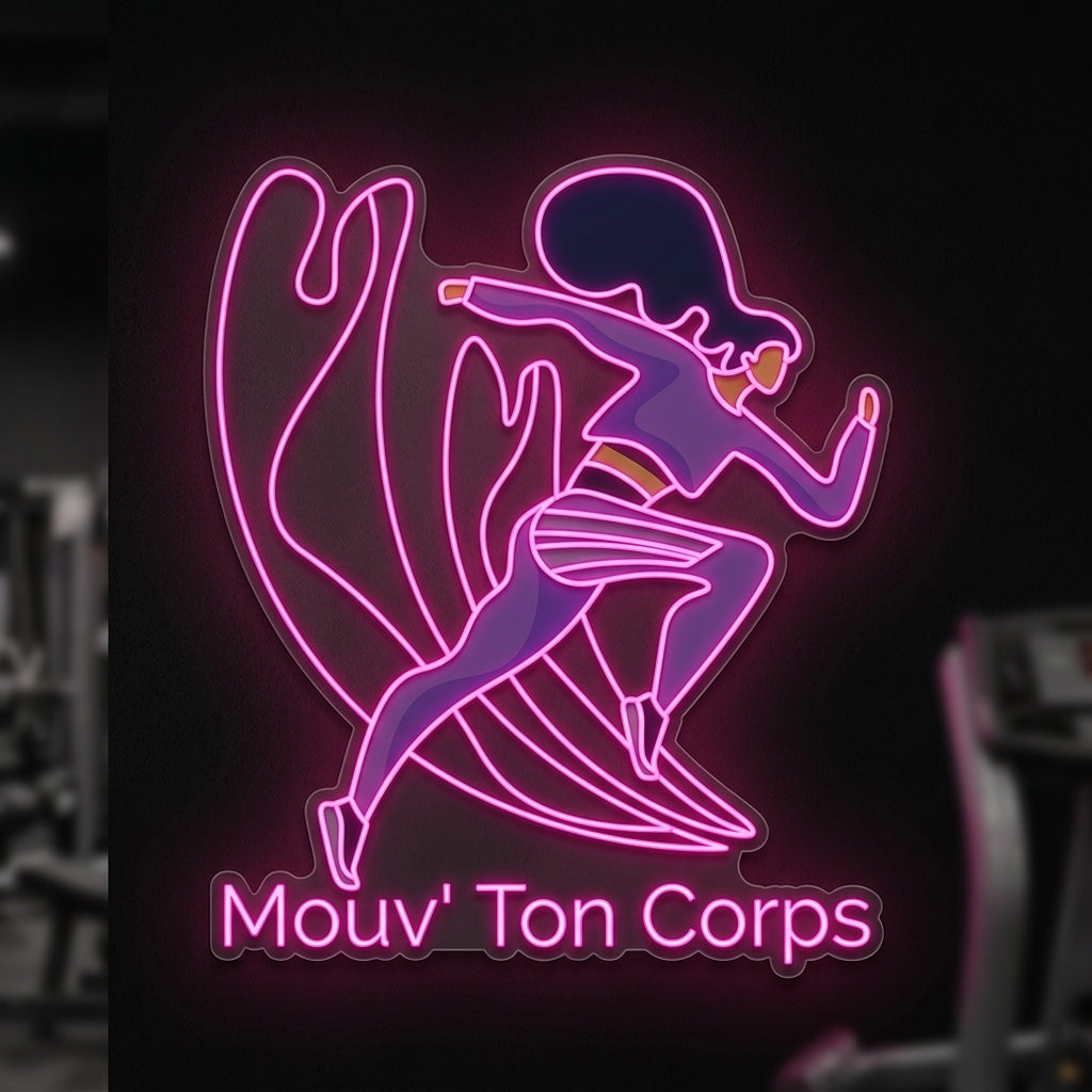 Mouv' Ton Corps - Enseigne néon LED personnalisé