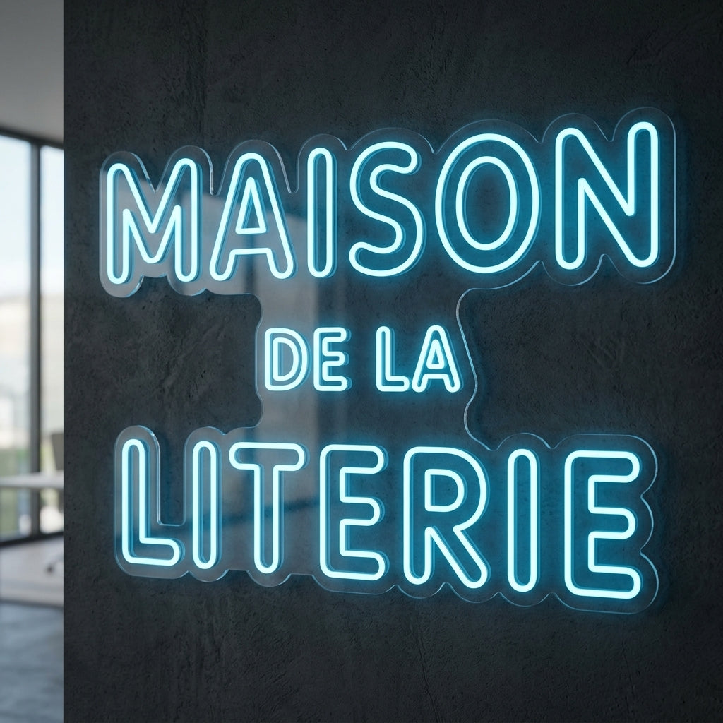 Maison de la literie - Enseigne néon LED personnalisé