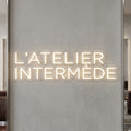 L'Atelier Intermède - Enseigne néon LED personnalisé