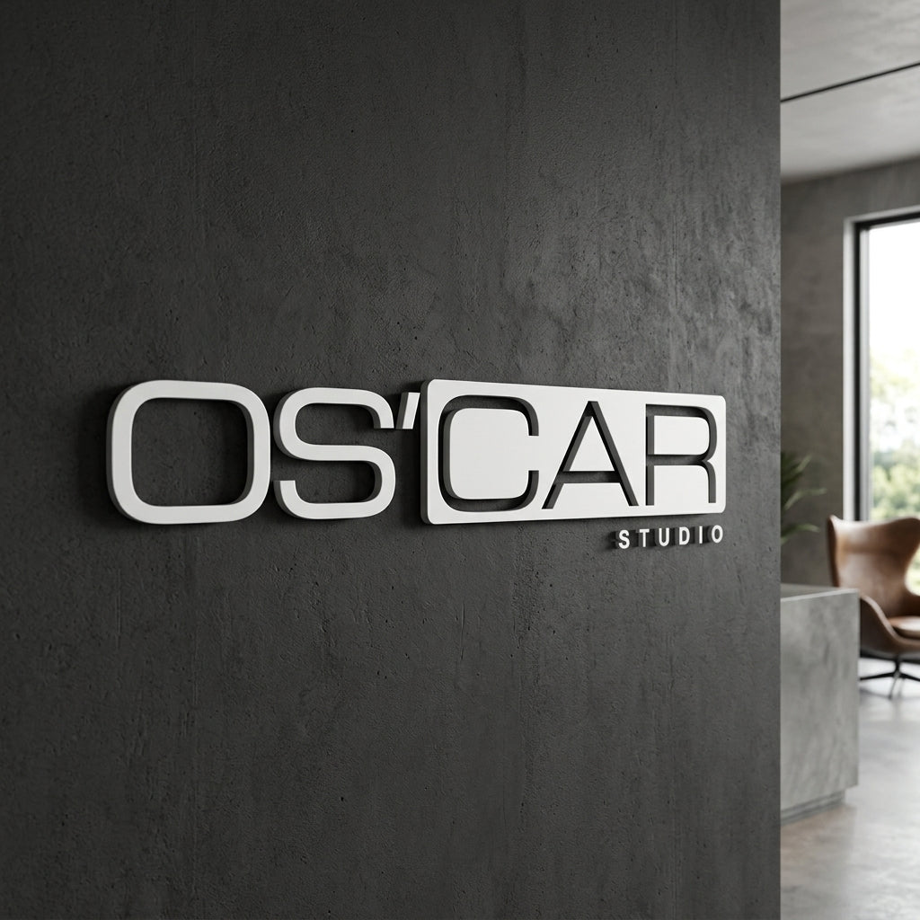 Os’Car Studio · Lettres relief