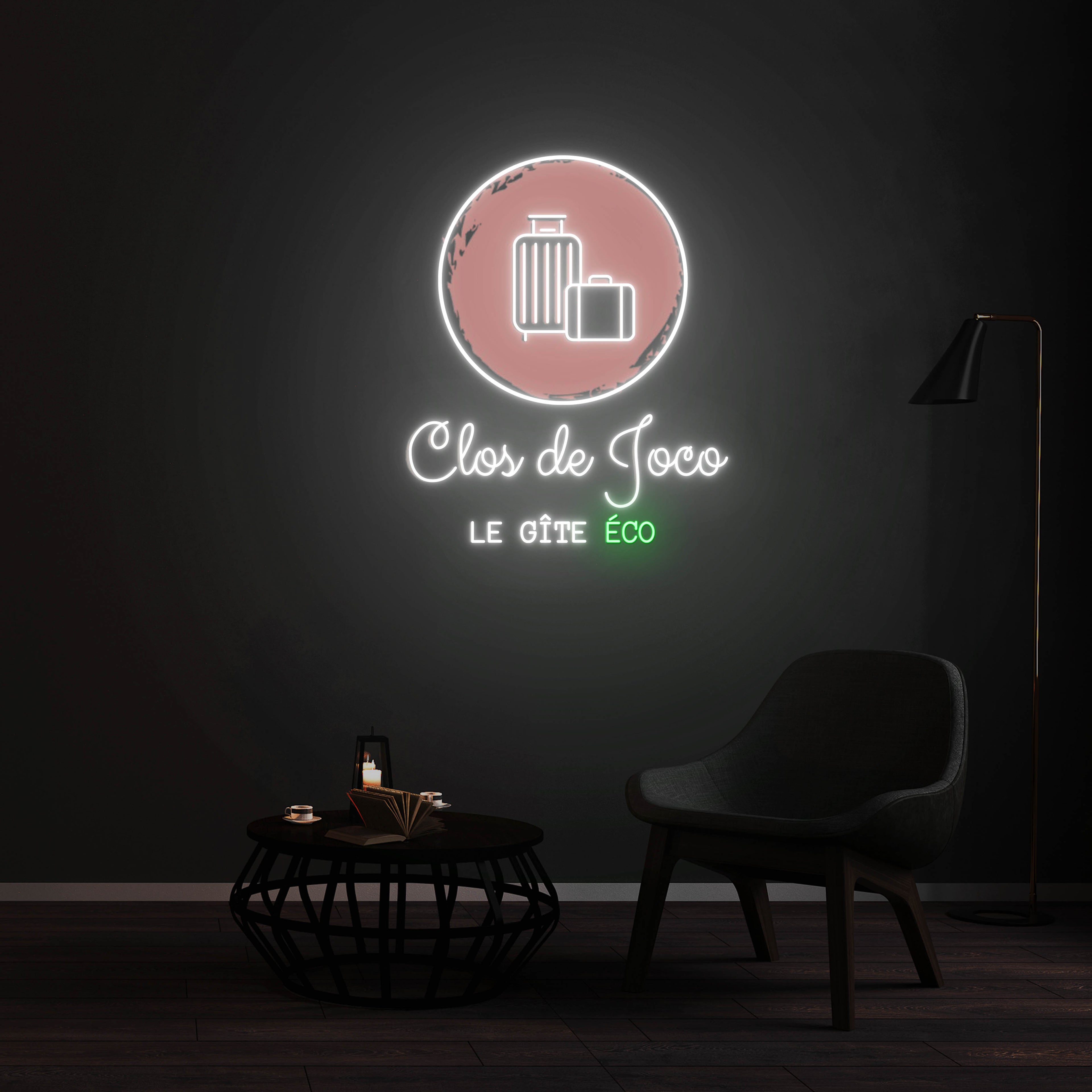 Enseigne LED Néon Personnalisée -  Clos de Joco