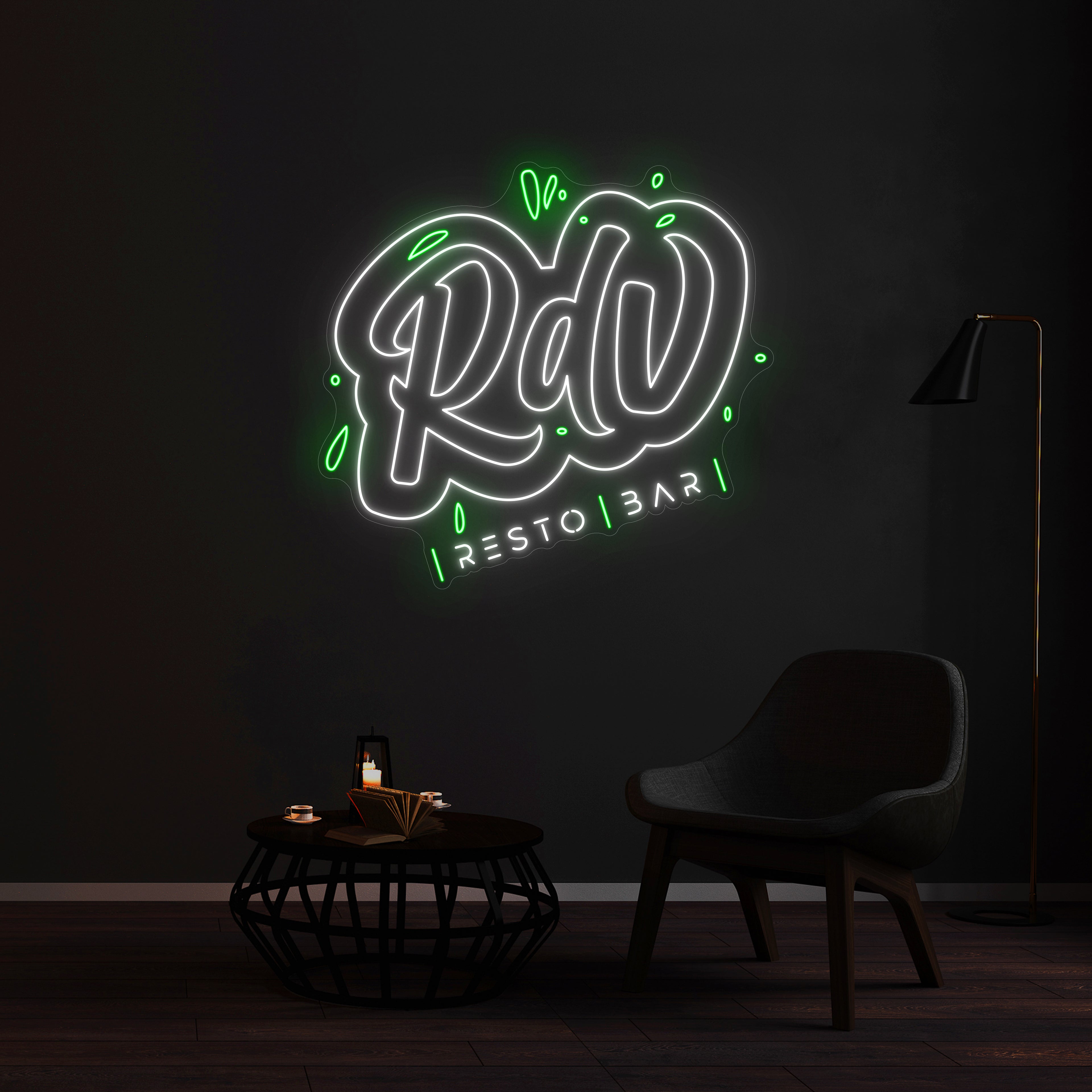 Néon RDV RESTO BAR