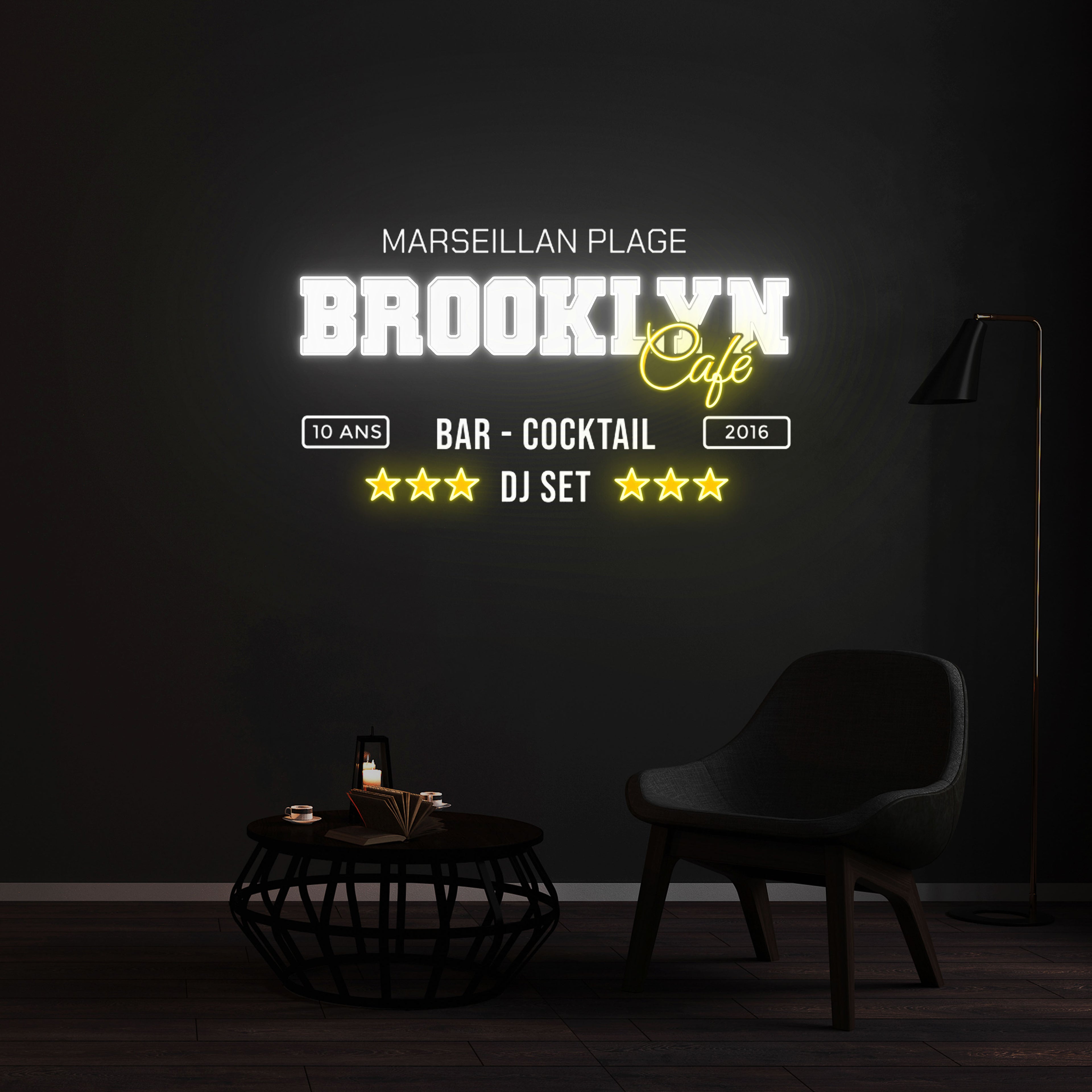 Néon BROOKLYN CAFE
