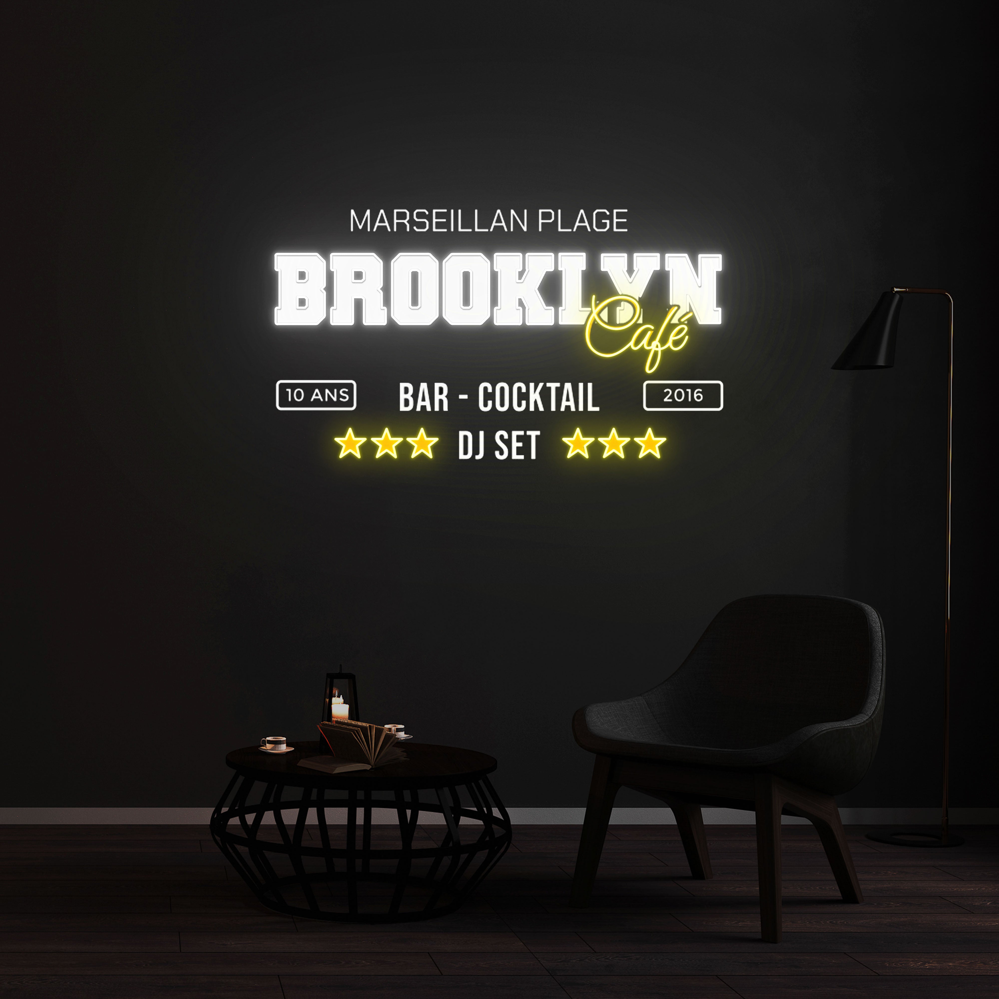 Néon BROOKLYN CAFE