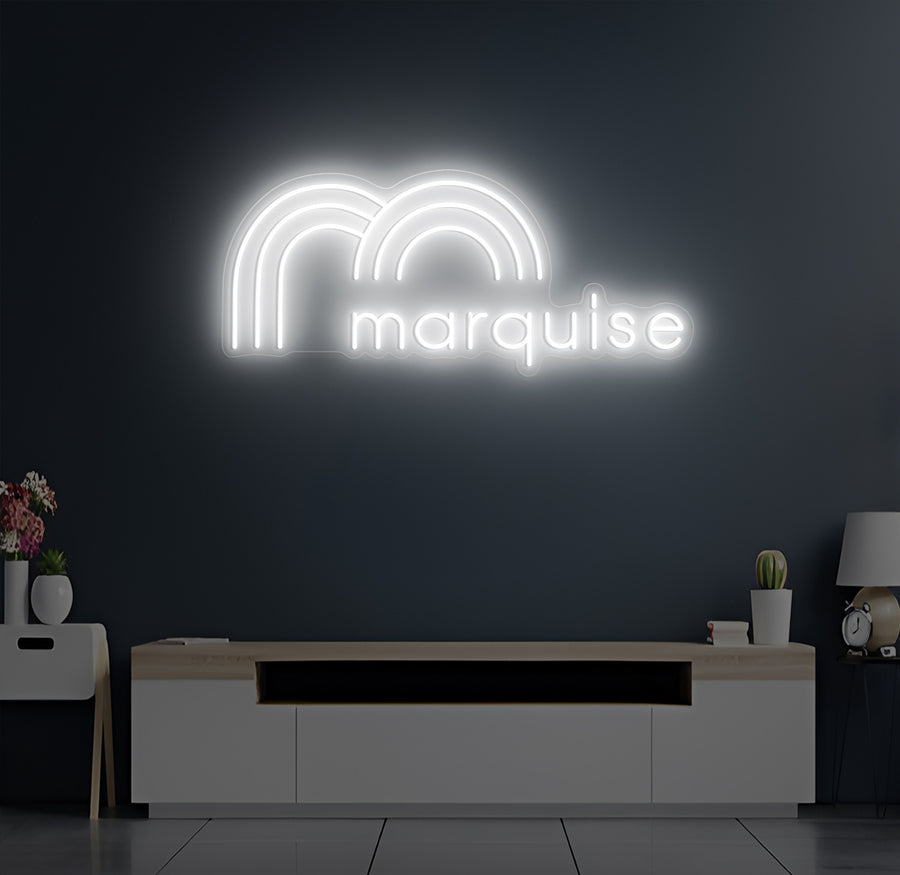 Enseigne LED Néon Personnalisée Barge, La Marquise