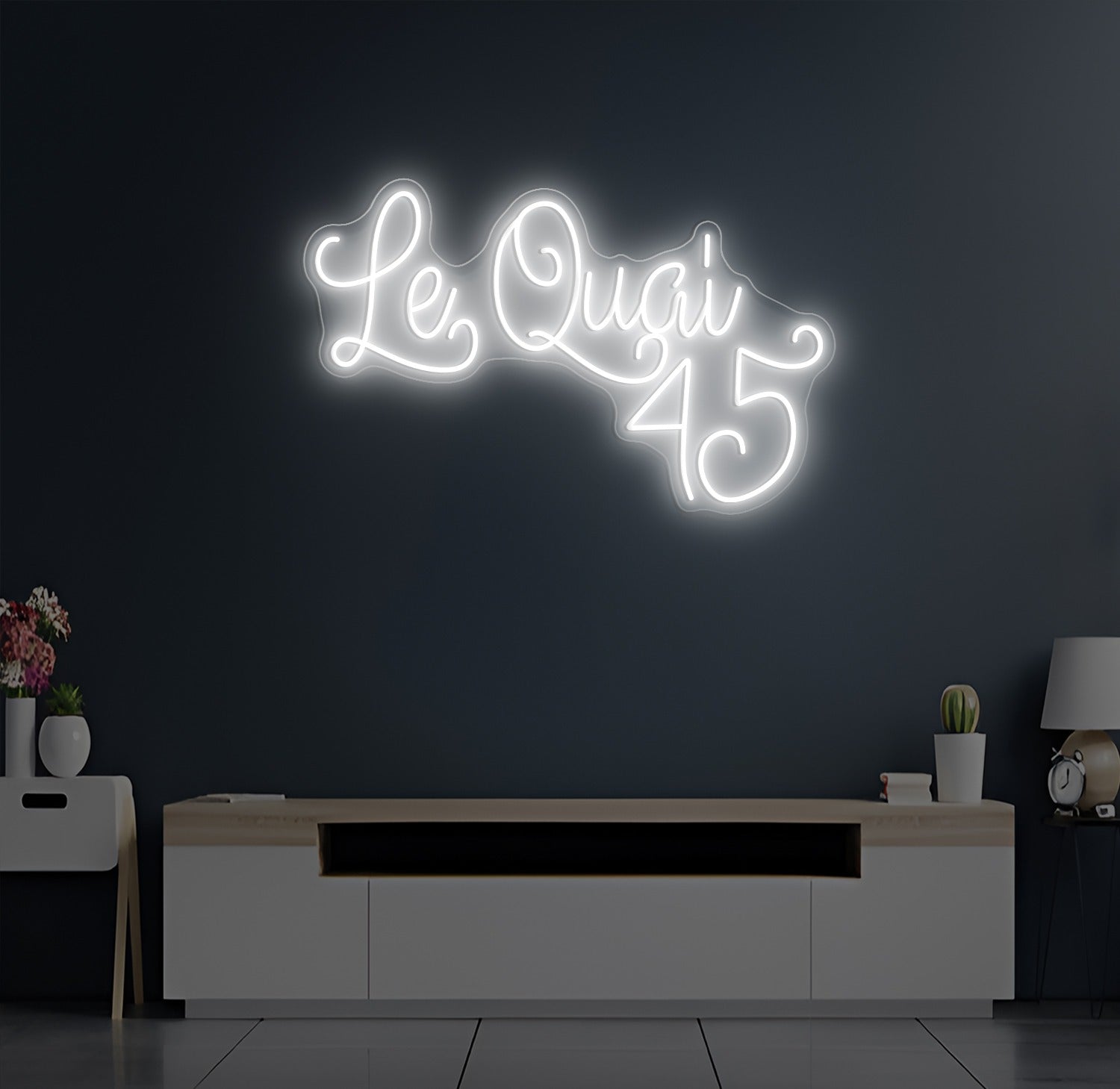 Custom LED Neon Sign - Le Quai 45