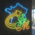 Autour de la frange - Enseigne néon LED personnalisé