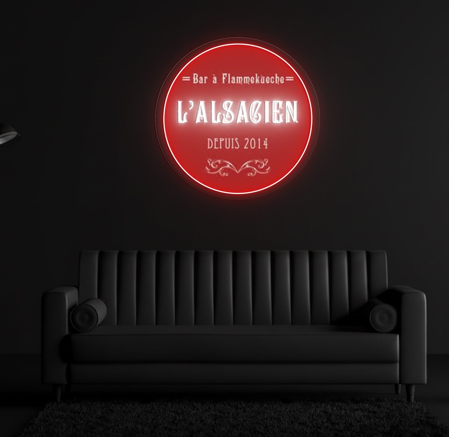 Custom LED Neon Sign - The Alsatian