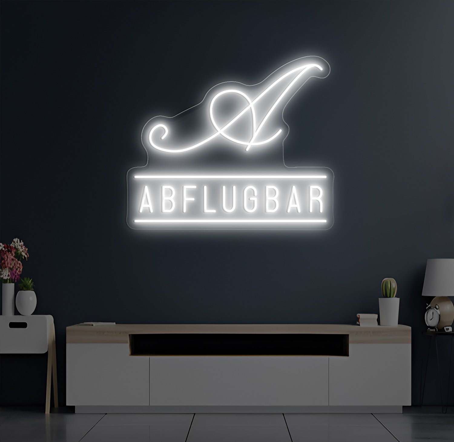 Enseigne LED Néon Personnalisée Abflugbar