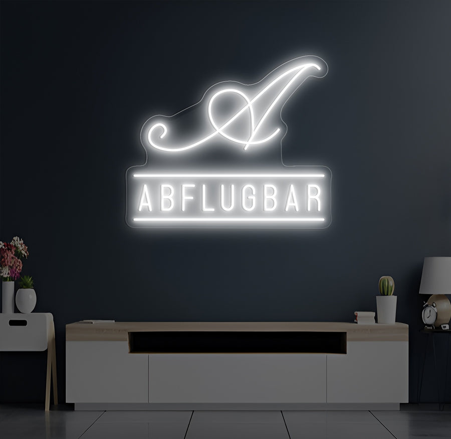 Enseigne LED Néon Personnalisée Abflugbar