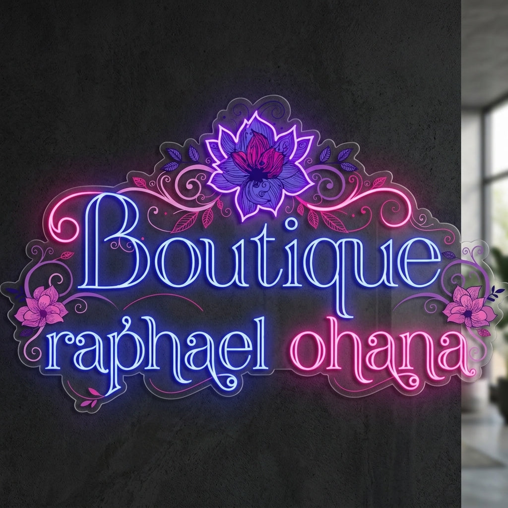 Boutique raphael ohana - Enseigne néon LED personnalisé