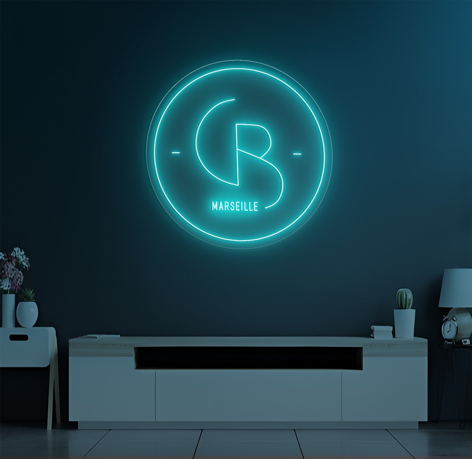 Enseigne LED Néon Personnalisée Maison Charlie