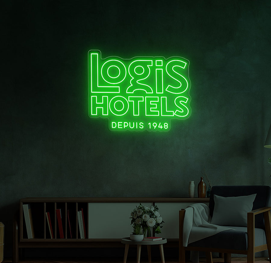 Custom LED Neon Sign for Logis Hotels