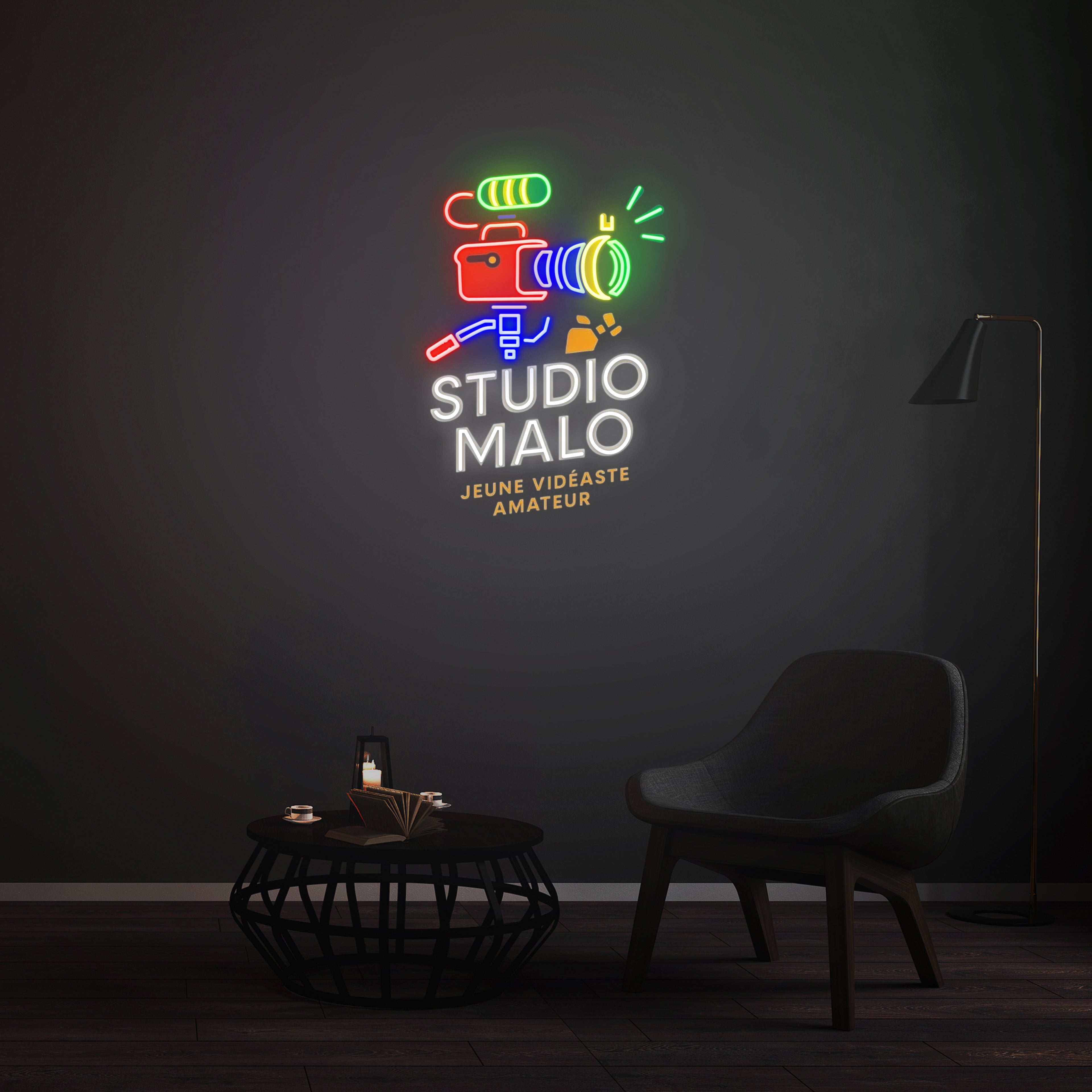 Personnalisation Enseigne LED Néon - STUDIO MALO