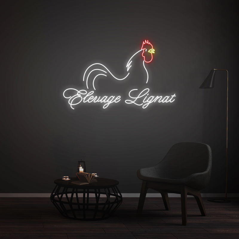 Personnalisation Enseigne LED Néon - Elevage Lignat