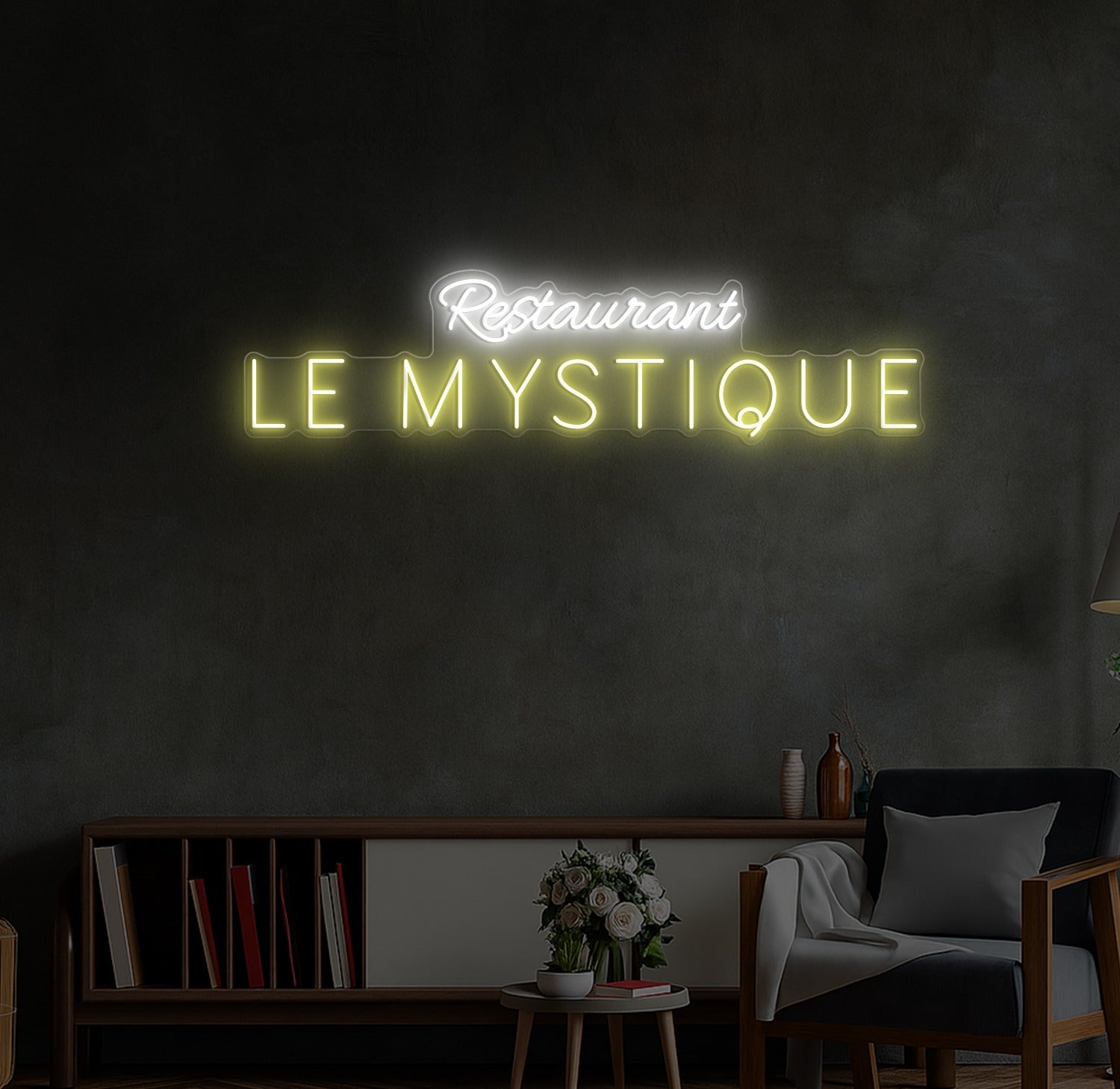Enseigne LED Néon Personnalisée Le Mystique