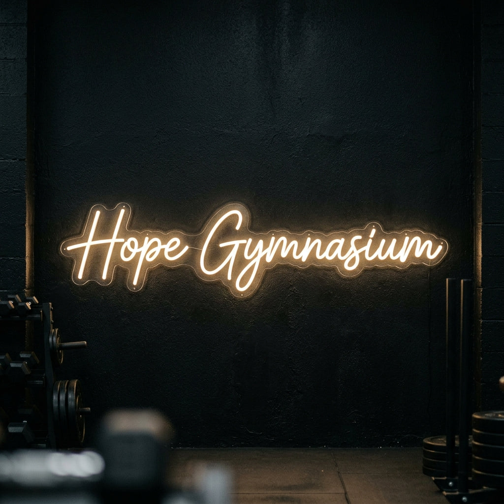 Hope Gymnasium - Enseigne néon LED personnalisé