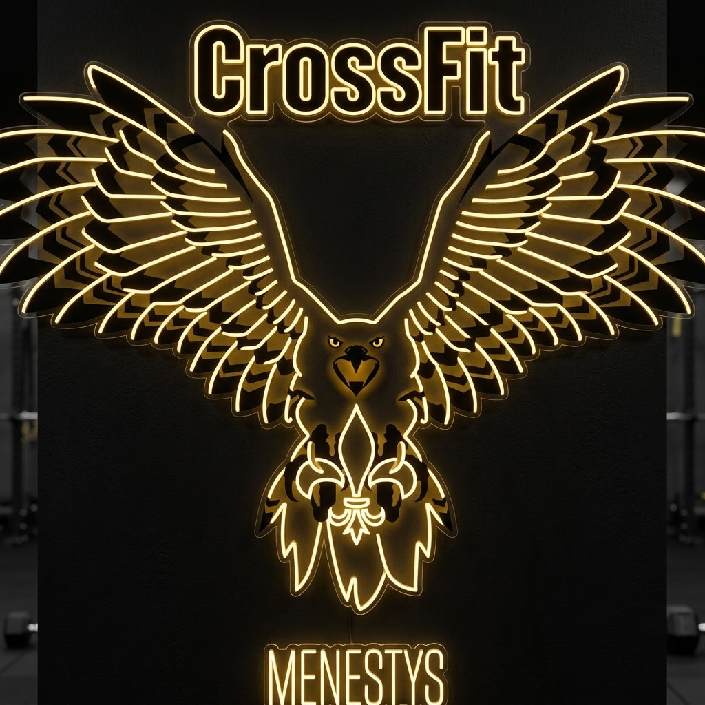 CrossFit Menestys - Enseigne néon LED personnalisé