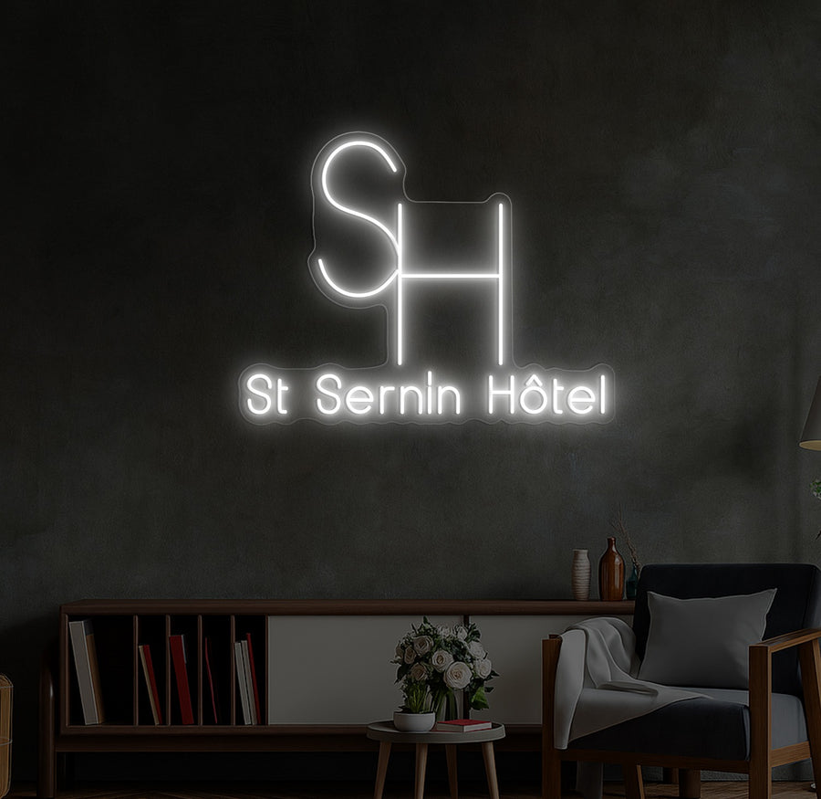 Enseigne LED Néon Personnalisée Hôtel St Sernin