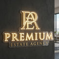 Premium estate agency - Enseigne néon LED personnalisé