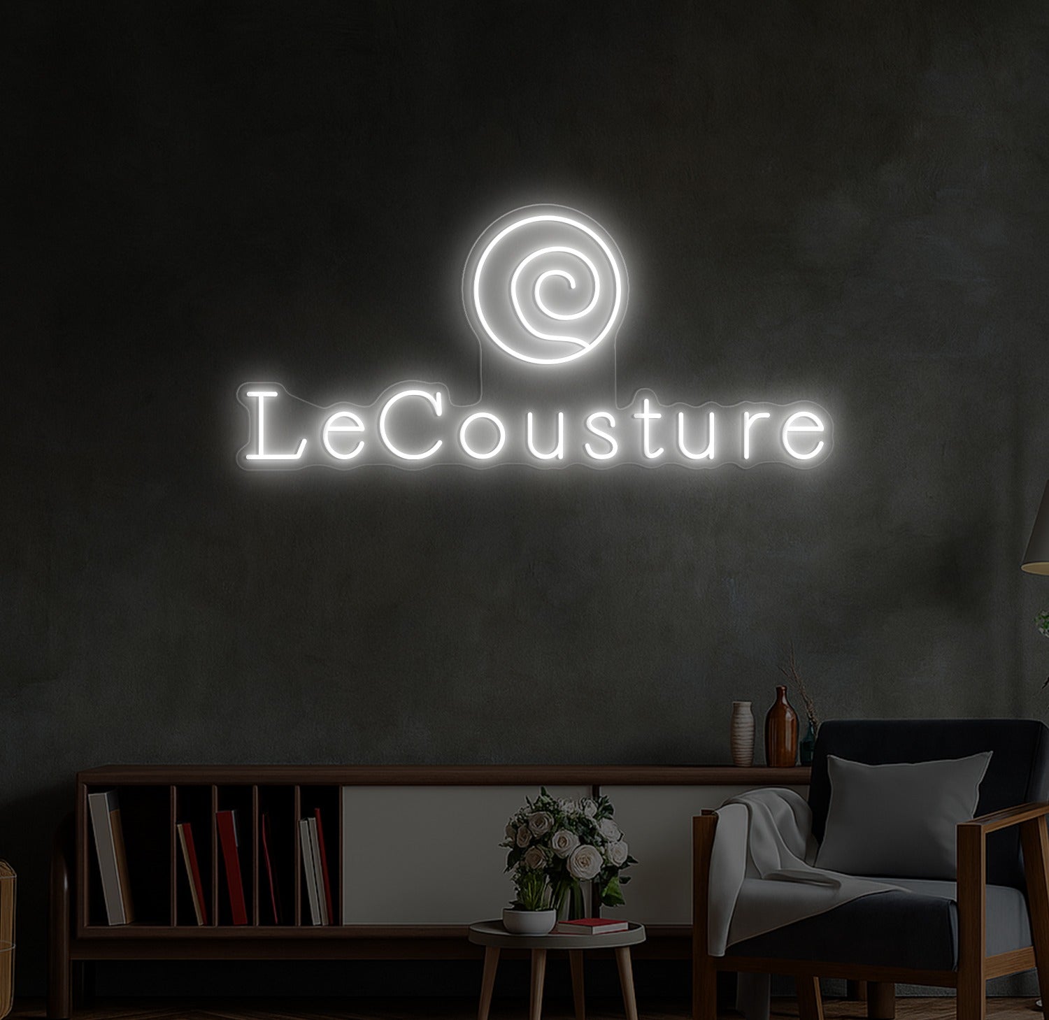 Enseigne LED Néon Personnalisée Hôtel le Cousture