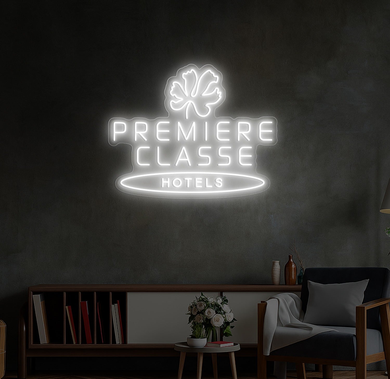 Enseigne LED Néon Personnalisée Première Classe