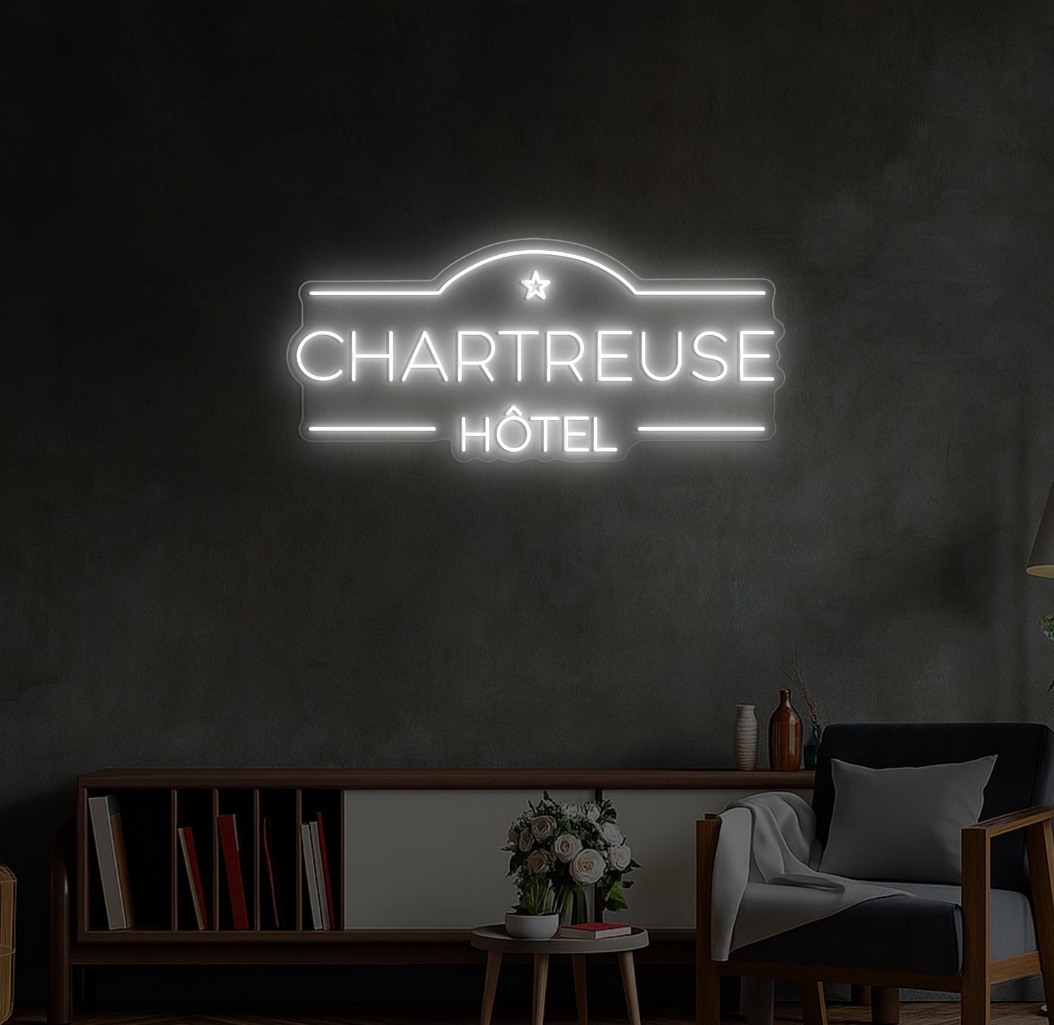 Custom LED Neon Sign for Hotel La Chartreuse