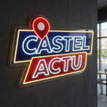 Castel Actu - Enseigne néon LED personnalisé