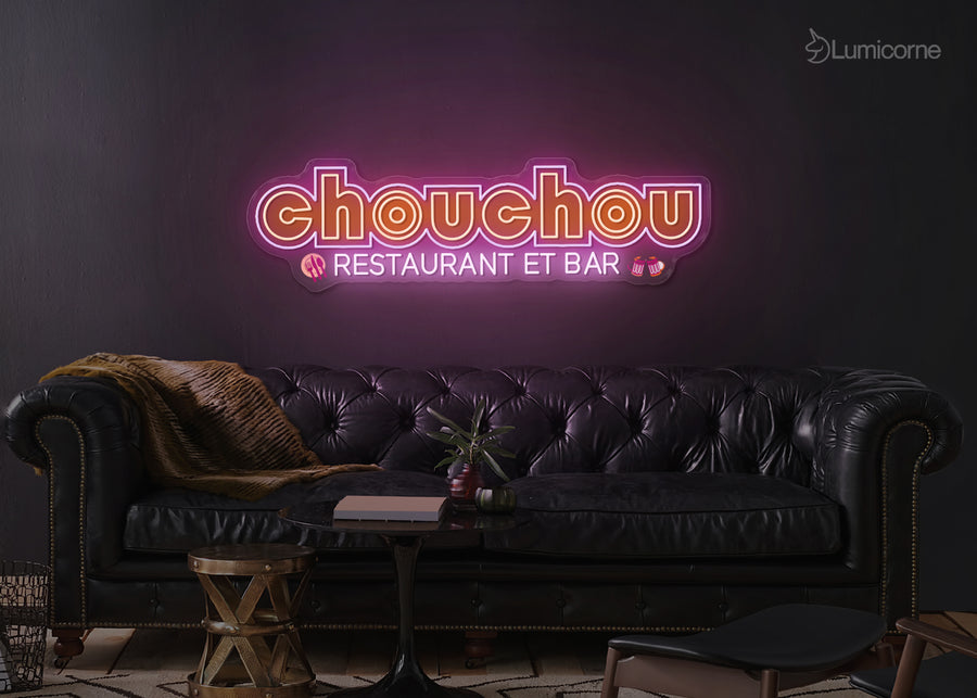Enseigne LED Néon Personnalisée - Chouchou