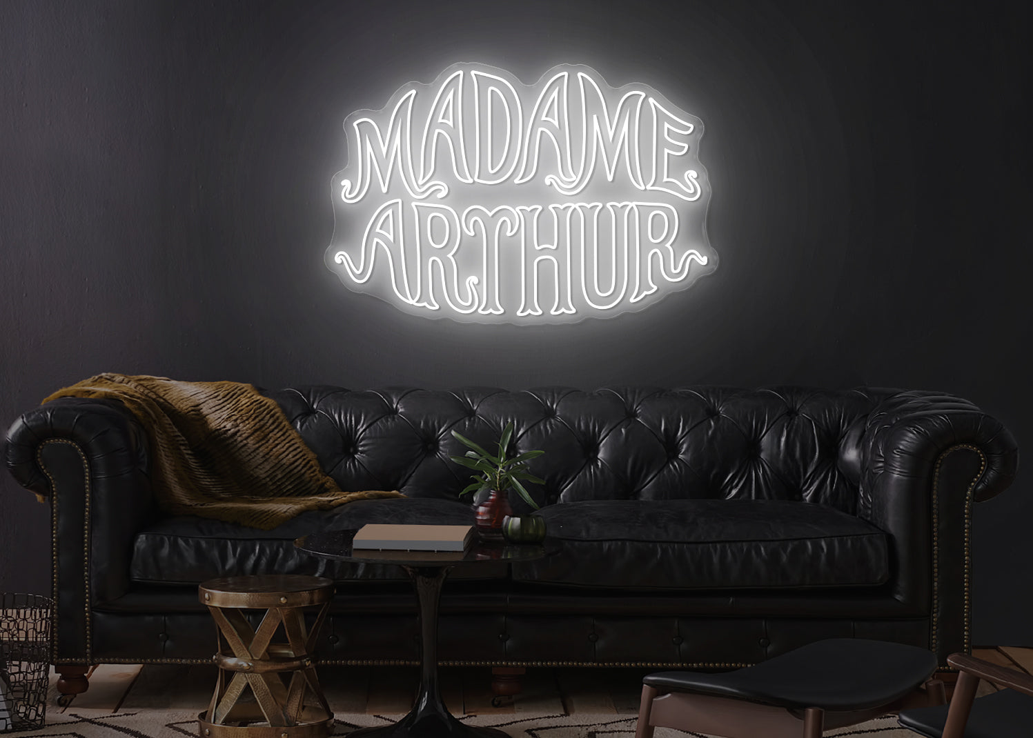 Enseigne LED Néon Personnalisée - Madame Arthur