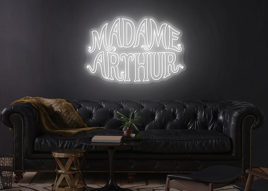 Enseigne LED Néon Personnalisée - Madame Arthur