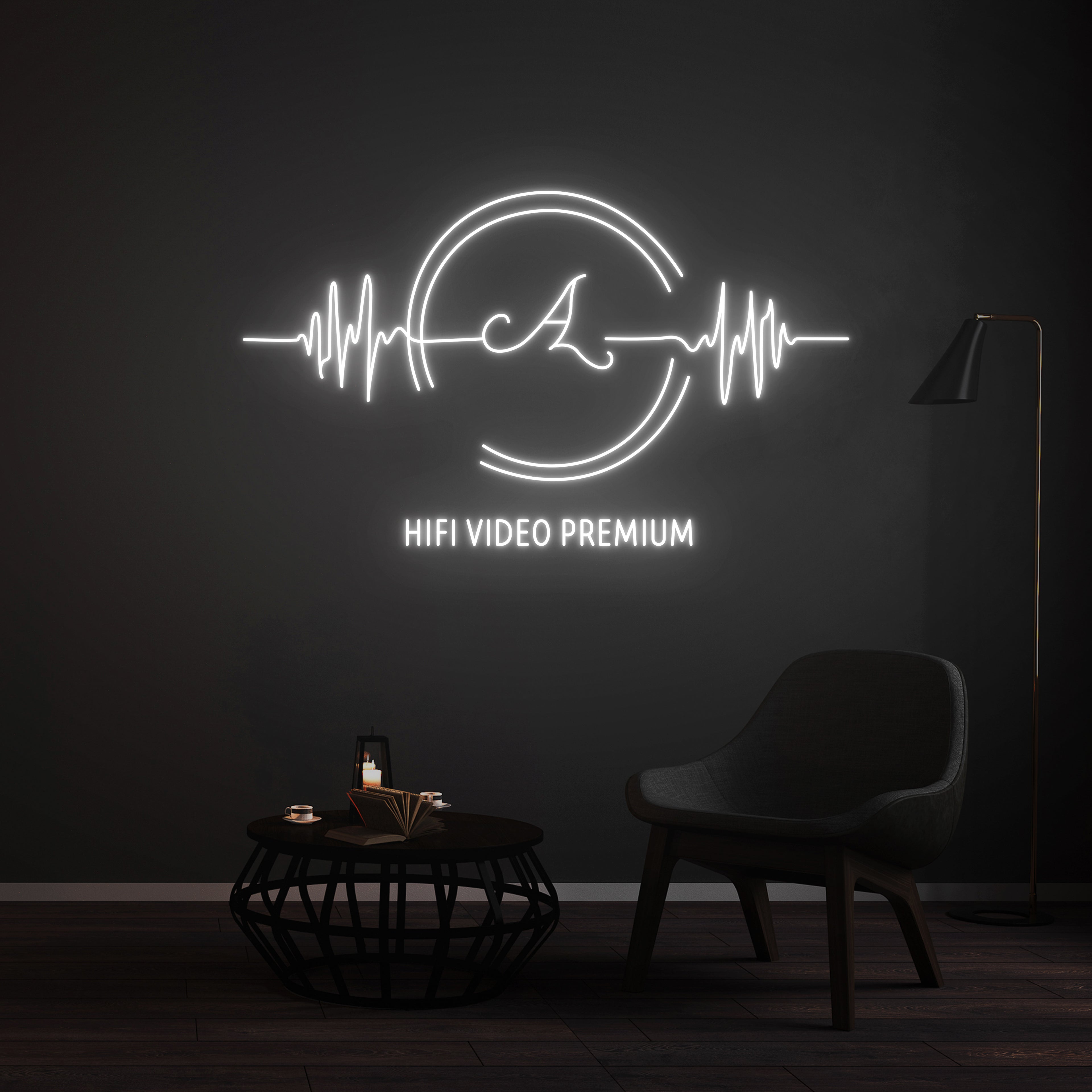 Personnalisation Enseigne LED Néon HI FI VIDEO PREMIUM