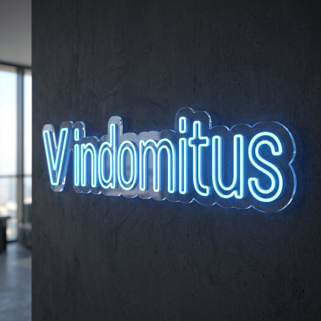 V indomitus - Enseigne néon LED personnalisé