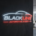 BlackLine Automotive Studio - Enseigne néon LED personnalisé