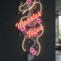 Monster_tatoo - Enseigne néon LED personnalisé · Waterproof