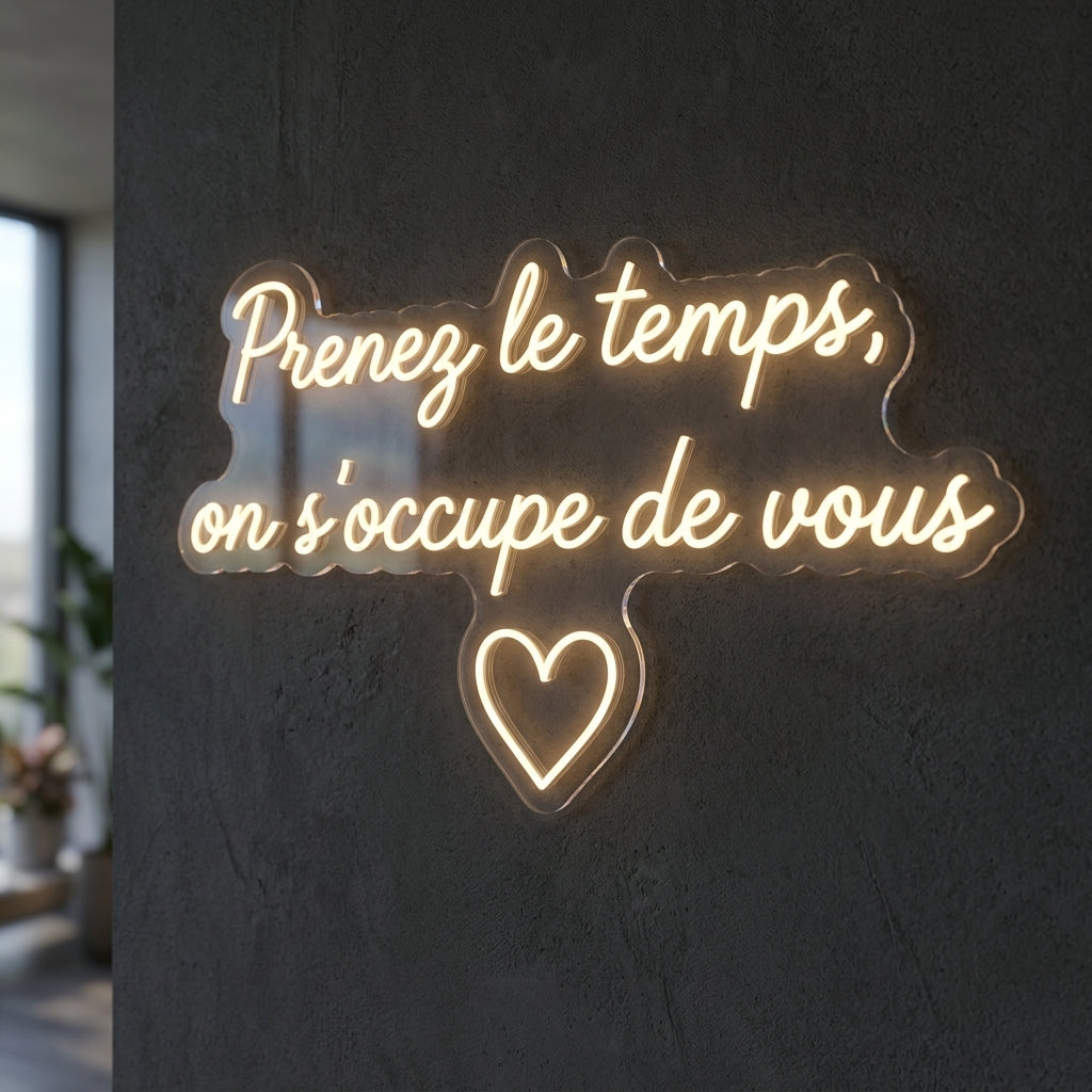 Enseigne néon LED personnalisée · Réf. 1060