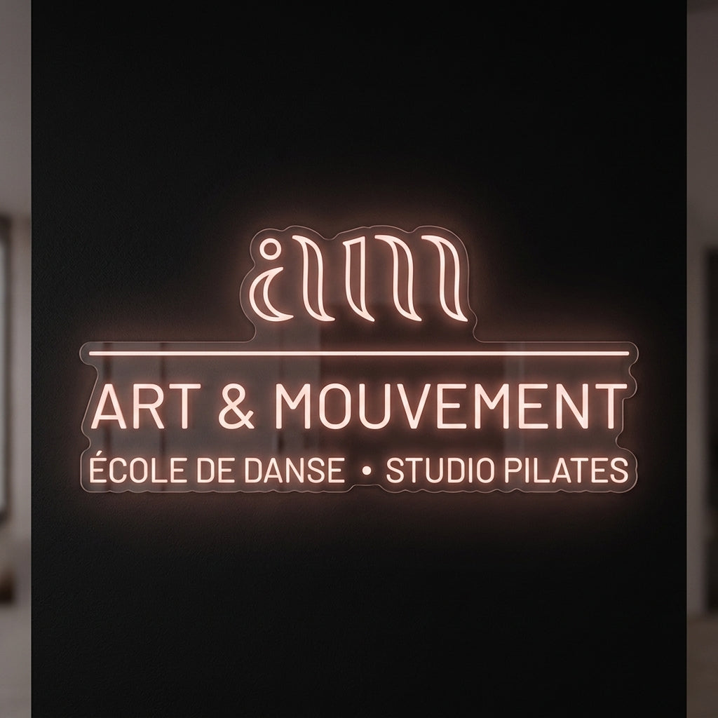 Center Art And Movement - Enseigne néon LED personnalisé