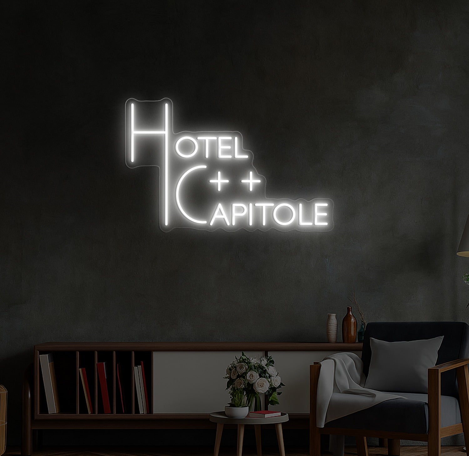 Enseigne LED Néon Personnalisée Hôtel Le Capitole