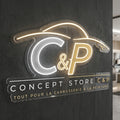 Concept store C&P - Enseigne néon LED personnalisé · Waterproof